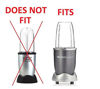 Picture of Blendin Replacement Parts, Compatible with Nutribullet 600W and 900W Blender Juicer (3 Flip Top To-Go Lids)