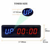 Picture of BTBSIGN LED Interval Timer Count Down/Up Clock Stopwatch with Remote for Home Gym Fitness (Two Blue+Four Red)