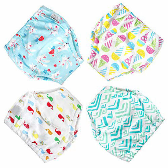 GetUSCart- CottonTraining Pants 4 Pack Padded Toddler Potty