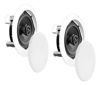 Picture of 5.25 Ceiling Wall Mount Speakers - Pair of 2-Way Midbass Woofer Speaker 1'' Polymer Dome Tweeter Flush Design w/ 80Hz - 20kHz Frequency Response & 150 Watts Peak Easy Installation - Pyle PDIC51RD