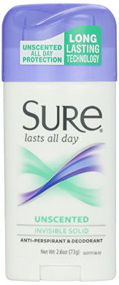 Picture of Sure Deodorant Invisible Solid, Unscented - 2.6 oz