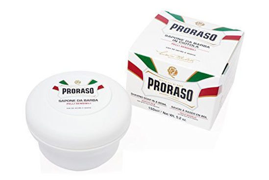 Picture of Proraso Shaving Soap in a Bowl, Sensitive Skin, 5.2 oz