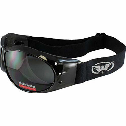 Picture of Global Vision Eliminator Goggles Motorcycle Padded Eyewear Smoked Tint Lenses