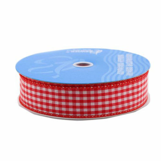 Picture of Berwick Wired Edge Picnic Craft Ribbon, 1-1/2-Inch by 50-Yard Spool, Red