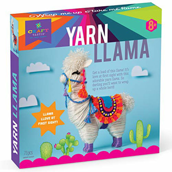 Picture of Craft-tastic - Yarn Llama Kit - Craft Kit Makes 1 Yarn-Wrapped Llama