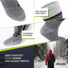 Picture of Alvada 80% Merino Wool Hiking Socks Thermal Warm Crew Winter Boot Sock for Men Women 3 Pairs ML