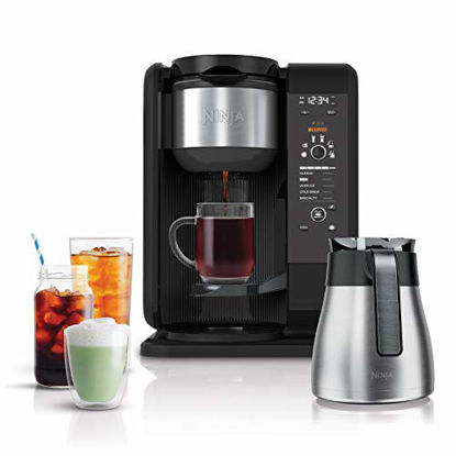 Picture of Ninja Hot and Cold Brewed System, Auto-iQ Tea and Coffee Maker with 6 Brew Sizes, 5 Brew Styles, Frother, Coffee & Tea Baskets with Thermal Carafe (CP307)