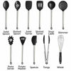 Picture of Home Hero 11 Silicone Cooking Utensils Kitchen Utensil Set - Stainless Steel Silicone Kitchen Utensils Set - Silicone Utensil Set Spatula Set - Silicone Utensils Cooking Utensil Set Salad Tongs