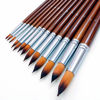 Picture of Artist Watercolor Paint Brushes Set 13pcs - Round Pointed Tip Soft Anti-Shedding Nylon Hair Wood Long Handle - Detail Paint Brush for Watercolor, Acrylics, Ink, Gouache, Oil, Tempera, Paint by Numbers