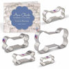 Picture of Ann Clark Cookie Cutters 5-Piece Dog Bone and Biscuit Cookie Cutter Set with Recipe Booklet, 2", 3 1/8", 3 1/2", 4", 5"