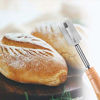 Picture of Premium Hand Crafted Bread Lame Included 5 Blades and Leather Protective Cover - Best Dough Scoring Tool by YMHB