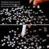 Picture of Outuxed 5040pcs Clear Hotfix Rhinestones 6 Mixed Size Crystal Flatback Rhinestones for Crafts Round Glass Gems with Tweezers and Picking Rhinestones Pen 2-6.5mm