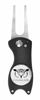 Picture of VISUALIZE Talon Premium All-Metal Switchblade-Style Divot Repair Tools - Golf Accessories - Divot Tools with Silicone Owl Ball Marker - 3-in-1 Multi Tool (Black)