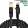 Picture of Veetcom Cat8 Ethernet Cable 50FT, High Speed 26AWG Cat8 LAN Network Cable 40Gbps, 2000Mhz with Gold Plated RJ45 Connector, Heavy Duty Weatherproof S/FTP UV Resistant for Modem, Router/Gaming/Xbox