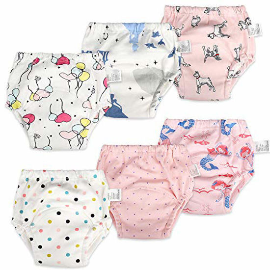 MooMoo Baby 6 Packs Potty Training Pants for Boys Absorbent Cotton