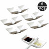 Picture of MULHUE 5 PCS Ceramic boat shape Dipping Bowls, Appetizer Plates, Small Dish Set Bowls Mini Dipping Sauce Bowls Saucers Ramekins Plate Tasting Seasoning Vinegar Sushi Salad Soy Sauce Wasabi Oil