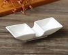 Picture of MULHUE 5 PCS Ceramic boat shape Dipping Bowls, Appetizer Plates, Small Dish Set Bowls Mini Dipping Sauce Bowls Saucers Ramekins Plate Tasting Seasoning Vinegar Sushi Salad Soy Sauce Wasabi Oil