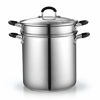 Picture of Cook N Home 4-Piece Stainless Steel Pasta Cooker Steamer Multipots, 12 Quart, Silver