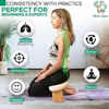 Picture of Parent listing - Monk & Llama Kneeling Meditation Bench with Foldable Legs & Cushion - Perfect Kneeling Stool Ergonomic Bamboo Yoga Bench for Extended Practice - Includes Carrying Bag (Beige)