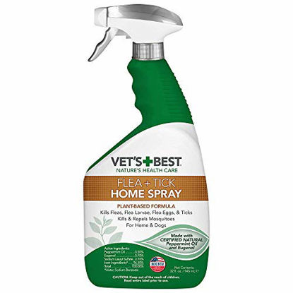 Picture of Vet's Best Flea and Tick Home Spray | Flea Treatment for Dogs and Home | Flea Killer with Certified Natural Oils | 32 Ounces