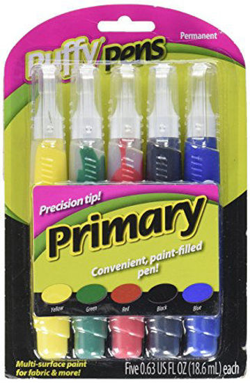 Picture of I Love To Create 26196 5-Piece Puffy Paint Pen Set, Primary