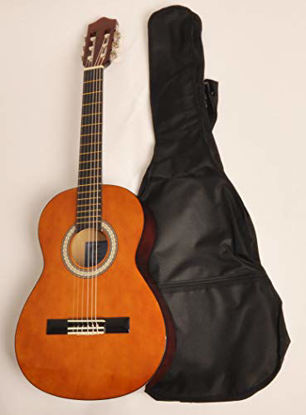 Picture of Left Handed Classical Acoustic Guitar 3/4 Size (36 inch) Nylon String w/Bag Omega Class Kit 3/4 NA LH