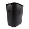 Picture of Rubbermaid Commercial Products Fg295500Bla Small Plastic Resin Wastebasket Trash Can for Bedroom Bathroom, Office, 3.5 Gallon/13 Quart, Black