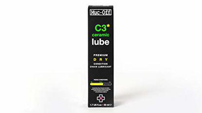 Picture of Muc Off C3 Ceramic Dry Chain Lube, 50 Milliliters - Premium Bike Chain Lubricant with UV Tracer Dye - Formulated for Dry and Dusty Weather Conditions