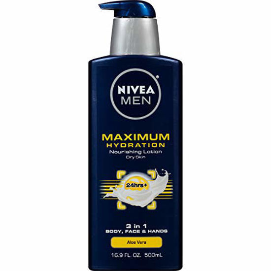 Picture of NIVEA Men Maximum Hydration 3 in 1 Nourishing Lotion 16.9 Fl Oz