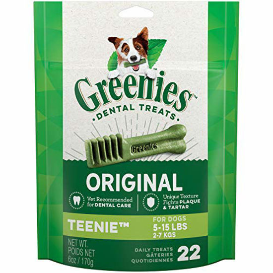 Picture of GREENIES Original TEENIE Natural Dental Care Dog Treats, 6 oz. Pack (22 Treats)