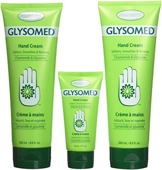 Picture of Glysomed Hand Cream Combo 3 Pack (2 X Large Tube 8.5 Fl Oz + 1 X Purse Size 1.7 Fl Oz)