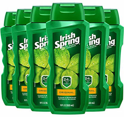 Picture of Irish Spring Body Wash, Original, 18 Fl Oz (Pack of 6)