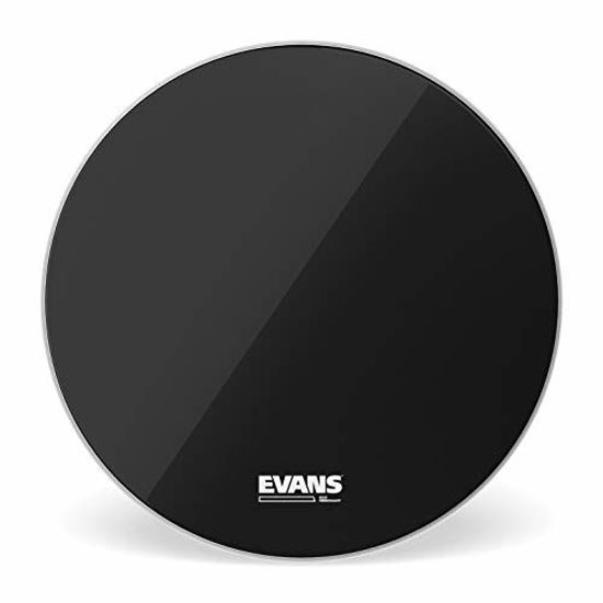 Picture of Evans EQ3 Resonant Black Bass Drum Head, No Port, 18 Inch