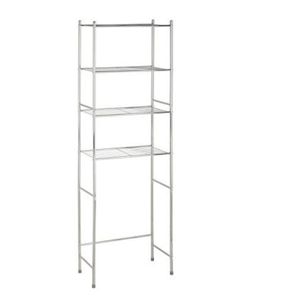 Picture of Honey-Can-Do 4-Tier Space Saver Shelf, Chrome, 24.02" L x 11.02" W x 67.72" H