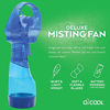 Picture of O2COOL Deluxe Misting Personal Fan, 2.5", Dark Blue