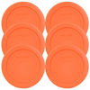 Picture of Pyrex 7200-PC Round 2 Cup Storage Lid for Glass Bowls (6, Orange)