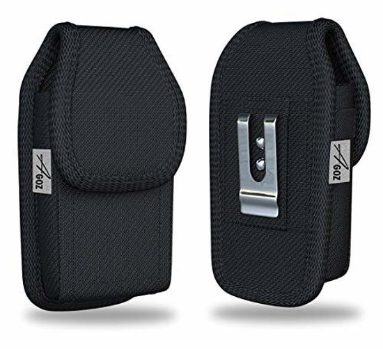 Picture of AGOZ Rugged Insulin Pump Case, CGM Device, Glucose Meter Case, Inhaler Holster, Belt Clip Case Pouch with Belt Loops/Clip, Vertical Protective Cover