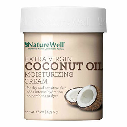 Picture of Naturewell Extra Virgin Coconut Oil Moisturizing Cream, 16oz (Pack of 2)