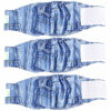 Picture of Wegreeco Jeans Washable Male Dog Diapers (Pack of 3) - Washable Male Dog Belly Wrap (Medium - 15"- 17.5"Waist)