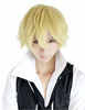 Picture of Rise World Wig Cool Mens Boys Short Straight Blonde Hair Party Heat Resistant Cosplay Wig