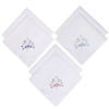 Picture of SelectedHanky Women's Cotton Handkerchiefs Flower Embroidered with Lace, Ladies Hankies 6 Pcs - Assorted