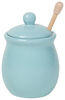 Picture of Now Designs Honey Pot with Wood Honey Dipper, Eggshell Blue