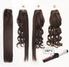 Picture of 16"Clip in Hair Extensions Real Human Hair Double Weft Thick to Ends Dark Brown(#2) 6pieces 70grams/2.45oz