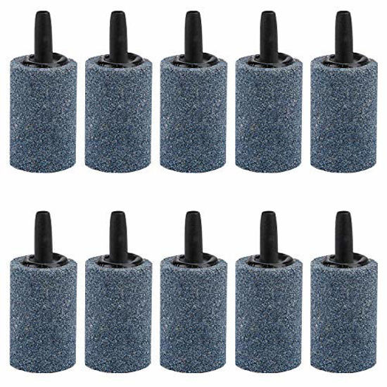 Picture of Pawfly 10 PCS Air Stone Cylinder 1.2 Inches Bubble Diffuser Airstones for Aquarium Fish Tank Pump