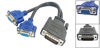 Picture of eoocvt DMS-59 Pin Male to Dual VGA Female Y Splitter Video Card Adapter Cable