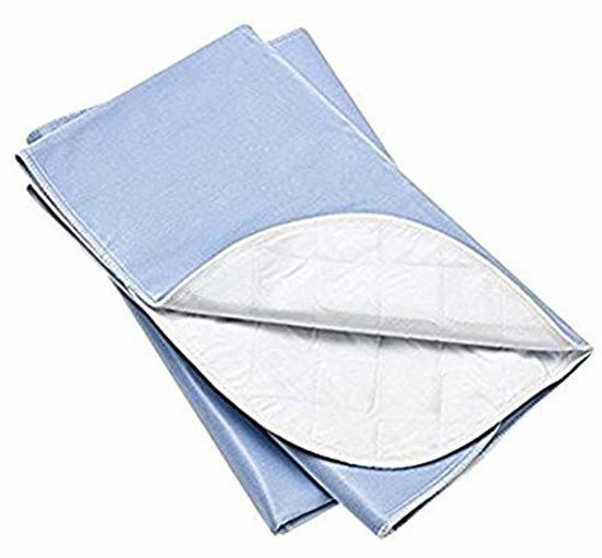 GetUSCart- Platinum Care Pads? Washable Blue Large Standard Reusable Bed  Pads/Hospital Underpads, for use with Incontinence and Pets Size 34x36 in,  Pack of 4