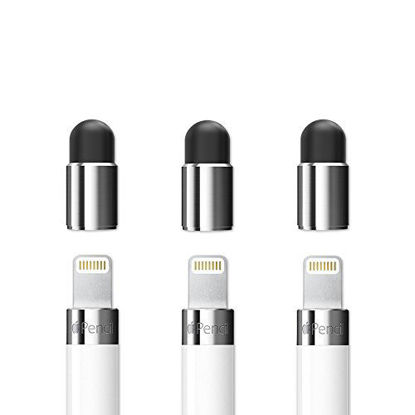 Picture of FRTMA [2 in 1] for Apple Pencil Cap Replacement/as Stylus for All Touch Screen Tablets/Cell Phones (Pack of 3)