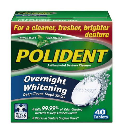 Picture of Polident Overnight, 40 Count