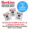 Picture of Hawkins B1010 3 Piece Pressure Cooker Safety Valve - B1010-3pcSet