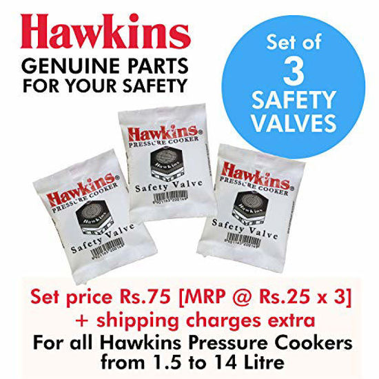 GetUSCart Hawkins B1010 3 Piece Pressure Cooker Safety Valve B1010